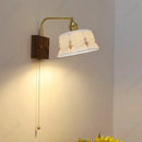 Axyaa Ceramic Rocker Wall Lamp LED New Retro Bedroom Decor Lighting