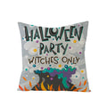 Halloween Anime Linen Cushion Cover for Home Decor by Axyaa