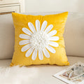 Axyaa Green Velvet 3D Floral Petals Cushion Cover 45x45cm 30x50cm Luxe Home Decor
