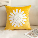 Axyaa Green Velvet 3D Floral Petals Cushion Cover 45x45cm 30x50cm Luxe Home Decor
