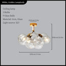 Axyaa Glass Ball Ceiling Chandelier for Modern Room Decor