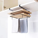 Axyaa Wall Mounted Towel Rack | Multi-use Hanging Organizer for Kitchen Tools