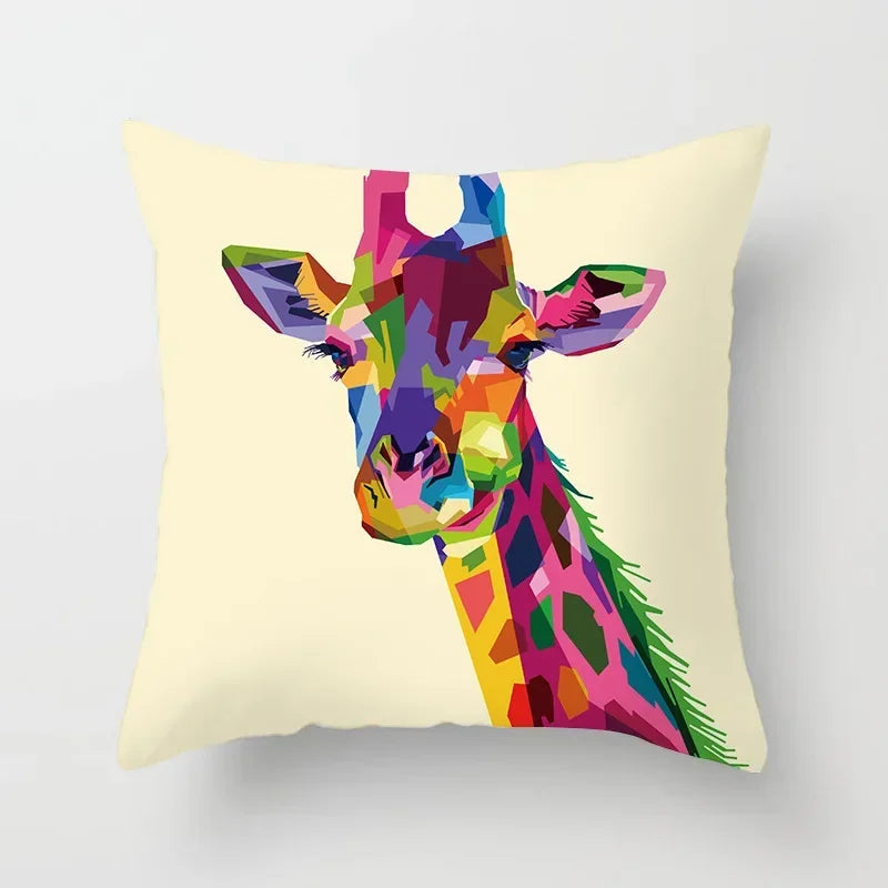 Axyaa Abstract Animal Pattern Pillowcase 45*45cm