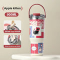 Axyaa Stainless Steel Vacuum Insulation Cup with Straw, Large & Portable