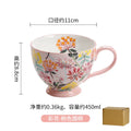 Axyaa Creative Milk Mug Large Capacity Ceramic Cup for Breakfast and Coffee.