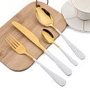 Black Stainless Steel Cutlery Set for Family Parties by Axyaa