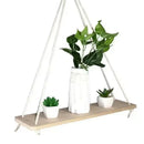 Axyaa Wooden Swing Wall Shelve - Plant Flower Pot Tray Storage - Home Garden Decoration