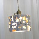 Axyaa Terrazzo LED Pendant Lights: Japanese Style for Corridor Bedroom Living Room