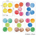 Axyaa Colored Polka Dots Baby Wall Decals - Creative Vinyl Stickers for Nursery Room