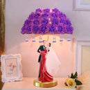 Axyaa Rose Wedding Table Lamp for Living Room Bedroom Bedhead Decoration