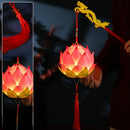 Axyaa Lotus Lantern Hand Held Glowing Light - Festive Chinese Decoration