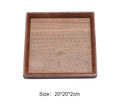 Axyaa Black Walnut Wood Japanese Tableware Hexagon Tray for Fruits and Tea