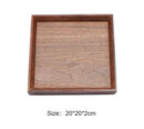 Axyaa Black Walnut Wood Japanese Tableware Hexagon Tray for Fruits and Tea