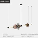 Axyaa Light Luxury Restaurant Bar Counter Glass Pendant Lights.