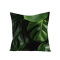 Axyaa Green Leaf Linen Pillow Cover - Stylish Sofa Decor & Home Accent