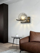 Axyaa LED Glass Spherical Wall Lamp E27 for Bedroom Indoor Lighting