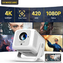 Axyaa Magcubic 4K WiFi 6 Android 11 Portable Projector for Home Outdoor Cinema