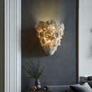 Axyaa LED Resin Carved Flower Wall Light for Home Hotel Decor