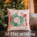 Axyaa Christmas Wreath & Tree Pillow Cover Set for Sofa Bedroom Car Decor