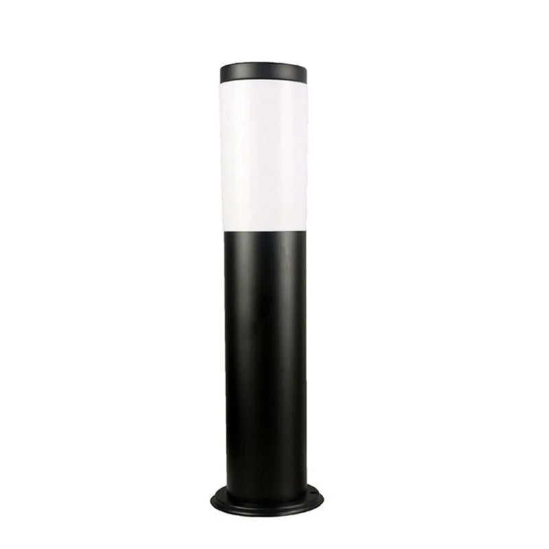 Axyaa Black Silver Bollard Landscape Path Light for Outdoor Garden Decoration