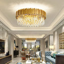Axyaa Luxury LED Crystal Chandelier Ceiling Light for Modern Living Room