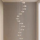 Axyaa Crystal Chandelier Stair Pendant Living Room Lighting Home Decor Interior Lights