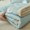 Axyaa Soy Fiber Double-Layer Summer Quilt Set - Breathable & Washable