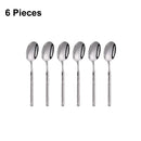 Axyaa Stainless Steel Cutlery Set with Mirror Hammer Pattern Handle