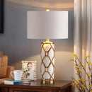 Axyaa Nordic Ceramic Table Lamp: Elegant Luxury Bedroom Home Decor Lighting