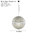 Axyaa Designer Moon Pendant Chandeliers: High-End LED Lighting for Elegant Living Spaces