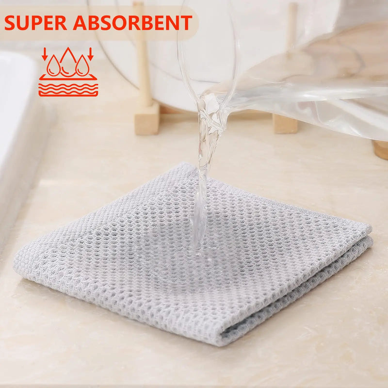 Axyaa Cotton Kitchen Towel Set: Absorbent, Quick Dry & Soft Dishcloths