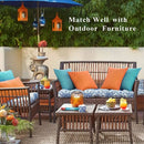 Axyaa Waterproof Solid Color Outdoor Cushion Cover for Couch Sofa Living Room