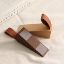 Axyaa Walnut Door Plug Gear, Wood Door Barrier & Anti-Collision Device