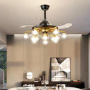 Axyaa Kids Bedroom Ceiling Fan with Modern LED Light Fixture & Remote Control