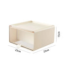 Axyaa Desktop Action Figures Storage Box with Drawers and Dust-Proof Plastic Organizer