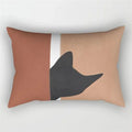 Axyaa Geometric Leaf Plant Print Pillowcase - Modern Nordic Sofa Cushion Cover