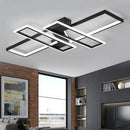 Axyaa LED Ceiling Lamp: Modern Dimmable Light for Living Room, Bedroom, Kitchen - Black/White