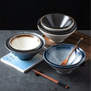 Axyaa Large Ramen Bowl Ceramic Noodle Soup Tableware Salad Rice Hat Bowl