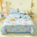 Axyaa Summer Cool Quilt Set: Breathable Thin Quilt Core Kit - Four Seasons
