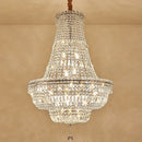 Axyaa European-Style Crystal Chandelier for Luxury Living Room, Villa & Staircase