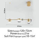 Axyaa Modern LED Ceiling Chandelier Dimmable Indoor Lighting Fixture