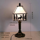 Axyaa Tiffany Stained Glass Mediterranean Sea Table Lamp for Bedroom and Home Decor