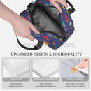 Axyaa Cartoon Truck Print Thermal Lunch Bag - Insulated Bento Tote for Work & School