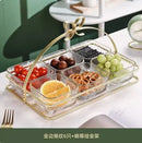 Axyaa Divided Fruit Plate for Living Room Tea Table Snacks Home Decor