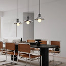 Axyaa Stone LED Pendant Light Glass Black Iron Modern Nordic Hanging Lamp