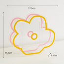Axyaa Geometric Multicolor Acrylic Flower Vase Modern Wedding Decor