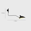 Axyaa Adjustable Angle LED Wall Lamp for Living Room, Bedroom, Restaurant - Retro Industrial Style
