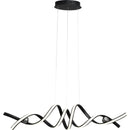 Axyaa Modern LED Chandelier Gold/Black Finish for Living Room, Bedroom, Study - AC110-260V