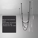 Axyaa Designer Belt Lamp: Customizable Pendant Light for Loft Living Room & Exhibition Hall