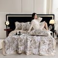 Axyaa Tencel Summer Quilt Set - Cool Silk Single-Piece Printed Quilt